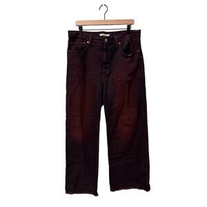 Levi's Ribcage Wide Leg Jeans Cherry Cordial 32x32